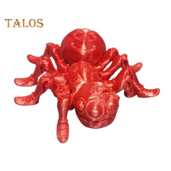 

Модель паука, 3D-печатная игрушка-действие, реалистичный вид, яркий цвет, насекомое, паук, игрушка-непоседа, реквизит для фотосъемки красный