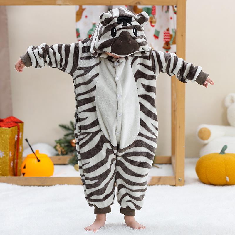 Michley Kids & Teens Animal Flannel Onesie - Homewear & Party Outfit