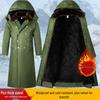 Men's Waterproof Fleece-Lined Extra Thick Winter Jacket with Detachable Hood