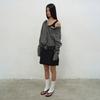 Lcdc Tm Checked Button-Up Skirt (Grey)