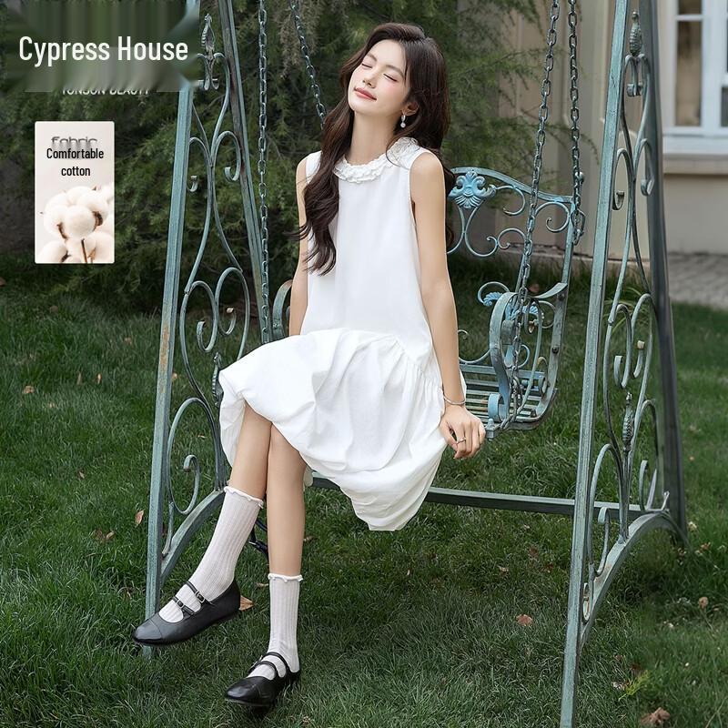 Women s Round Neck Sleeveless A-line Vest Dress M