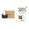 COACH Hobo Leather Saddle Bag , Handbag , Shoulder Bag Large Women's Black (Unisex) Shoulder Bags CK161 IMAA8