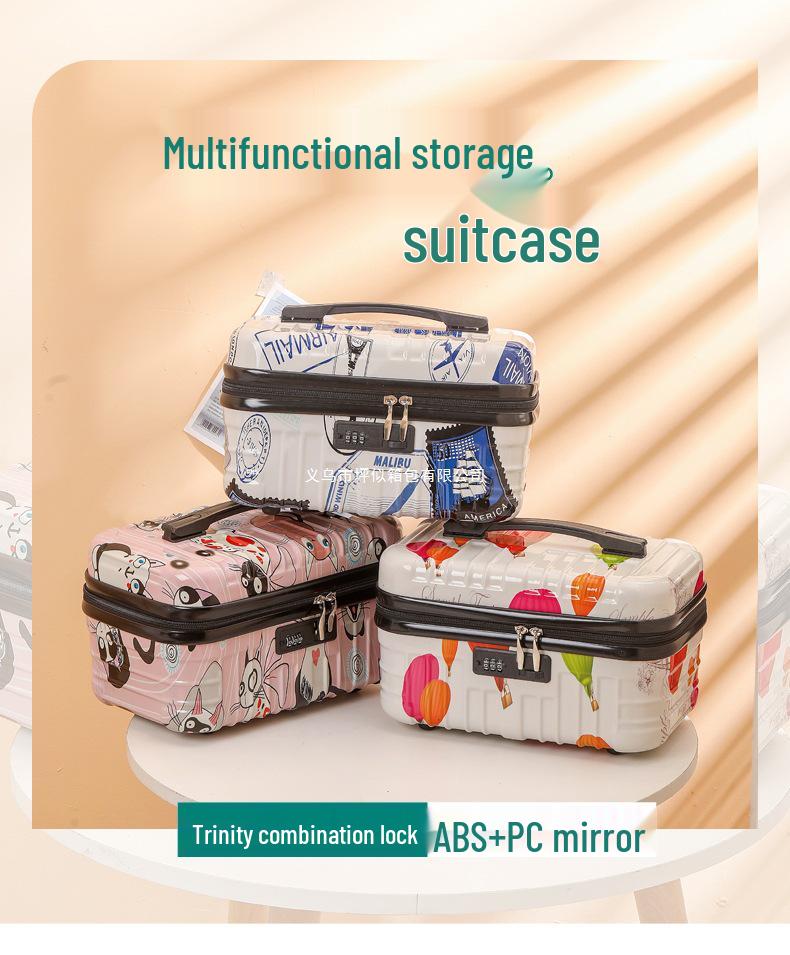 16" Women's Carry-on Makeup & Toiletry Bag with Lock - Large Capacity, Lightweight, Waterproof Organizer.