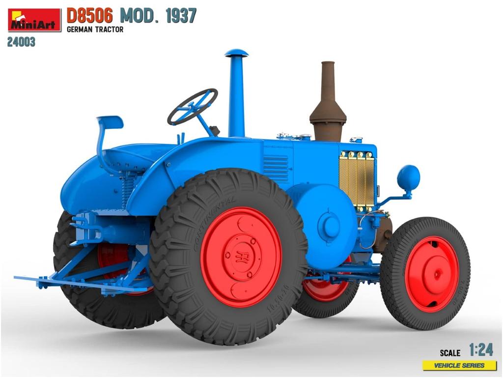 Miniart German Tractor D8506 1937 Plastic Model MA24003 1/24