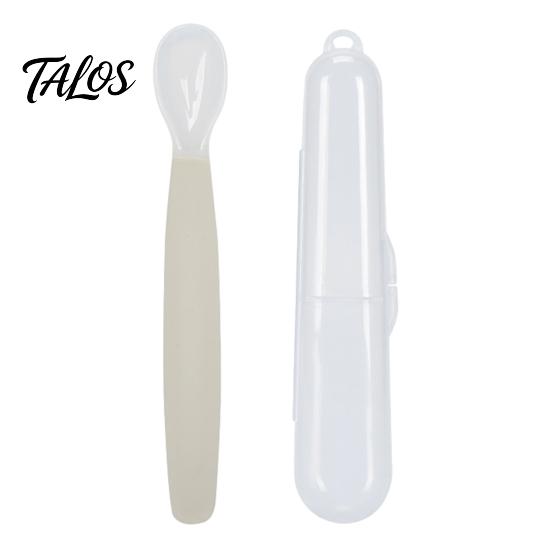 Baby Shower Gift for Infants Silicone Feeding Spoon, Soft Non Slip Training Utensil, Easy BPA Free Utensils Cleaning Complementary Spoon And Toddlers