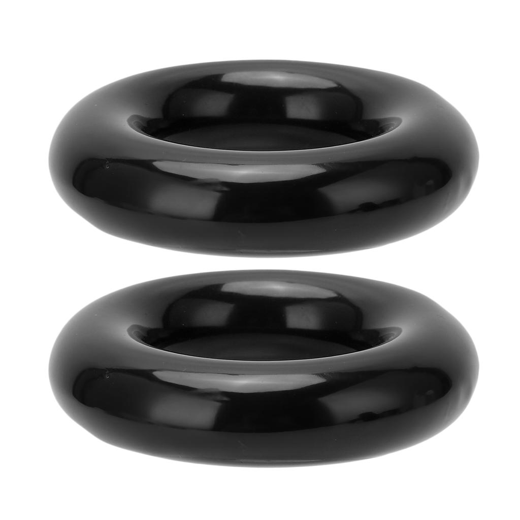 2pcs Golf Weighting Ring Round Glossy Trainning Club Swing Weight Donut for Warm Up Black