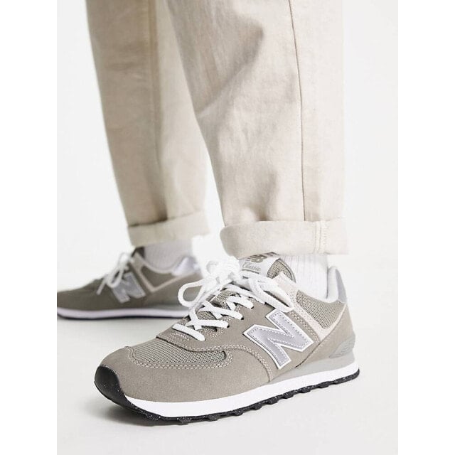 

Кроссовки New Balance 574 серого и белого цветов
