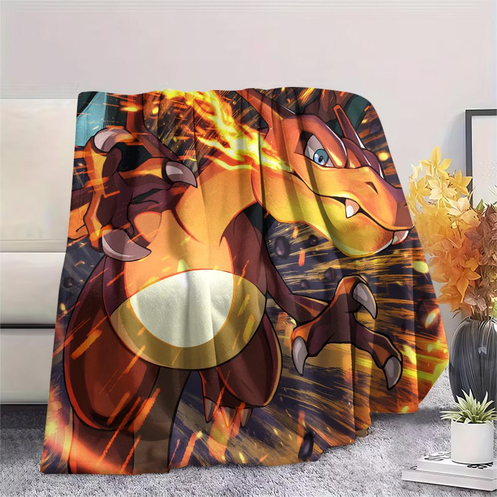 Charizard  Print Flannel Blanket, High quality Comfortable for All Seasons, Home Decor, Warmth and Comfort