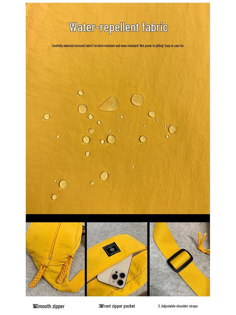 Damen Trendige Sport-Brusttasche - Japanische Lässige Umhänge- & Hüfttasche für Telefon - Stilvoller Kleiner Rucksack