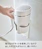 Yamazaki Magnetic Hair Dryer Holder, White, Approx. W10 x D10.5 x H20cm, Tower, Keeps Cords Neat and Organized, 5391