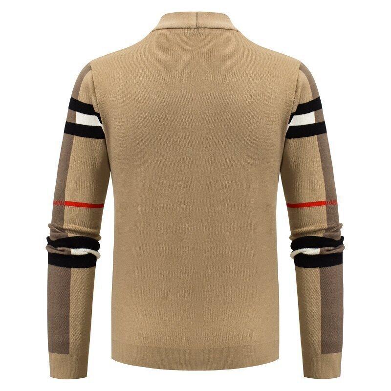 Hot Sale, Cardigan Sweater Men's Knitted Sweater Versatile Comfortable Fashion Design Jacket Top Trendy Men's