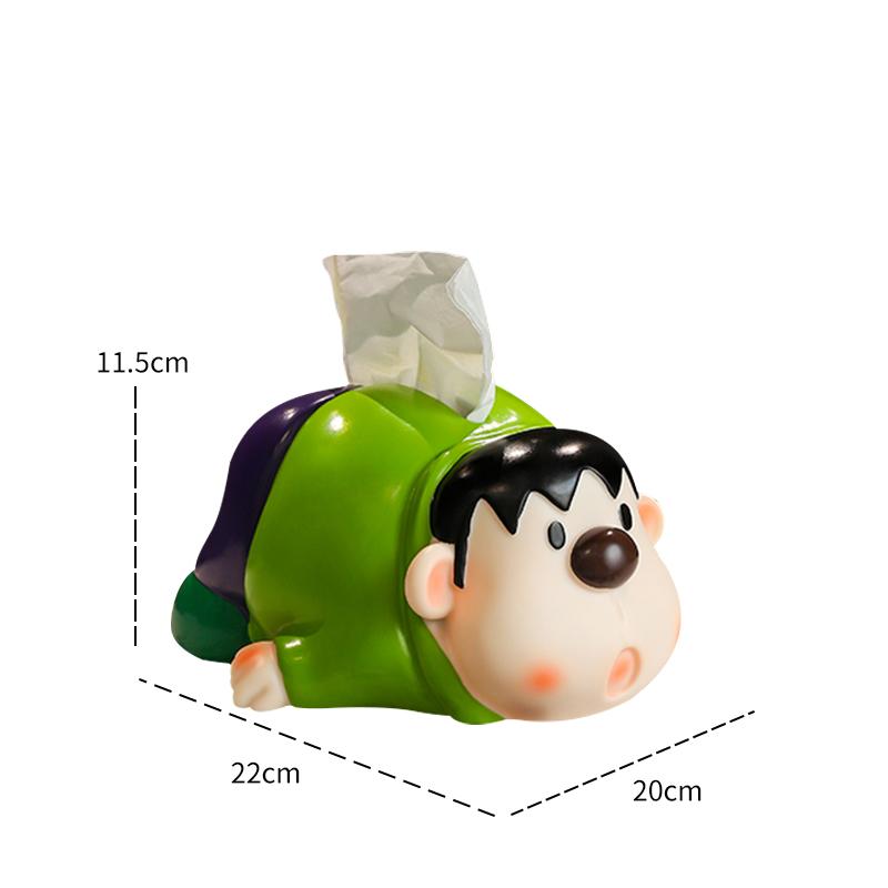 

Аниме периферийный Дораэмон милый пухлый тигр коробка салфеток для дома гостиная коробка салфеток обеденный стол украшение для друзей подарок