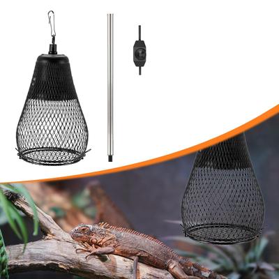 Heat Lamp Cap Reptile Turtle Heating Light Dome, US Plug, Easy To Install Anti Scald Lampshade