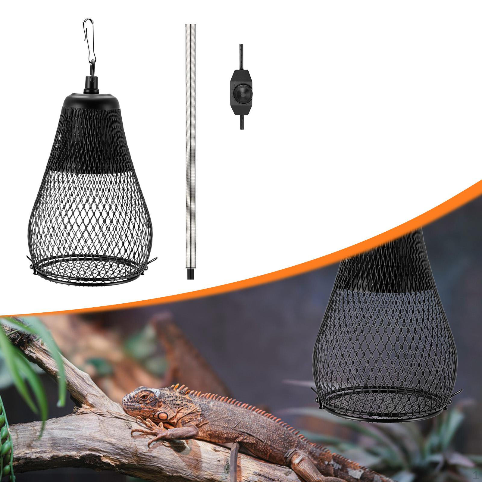 

Heat Lamp Cap Reptile Turtle Heating Light Dome, US Plug, Easy to Install Anti Scald Lampshade