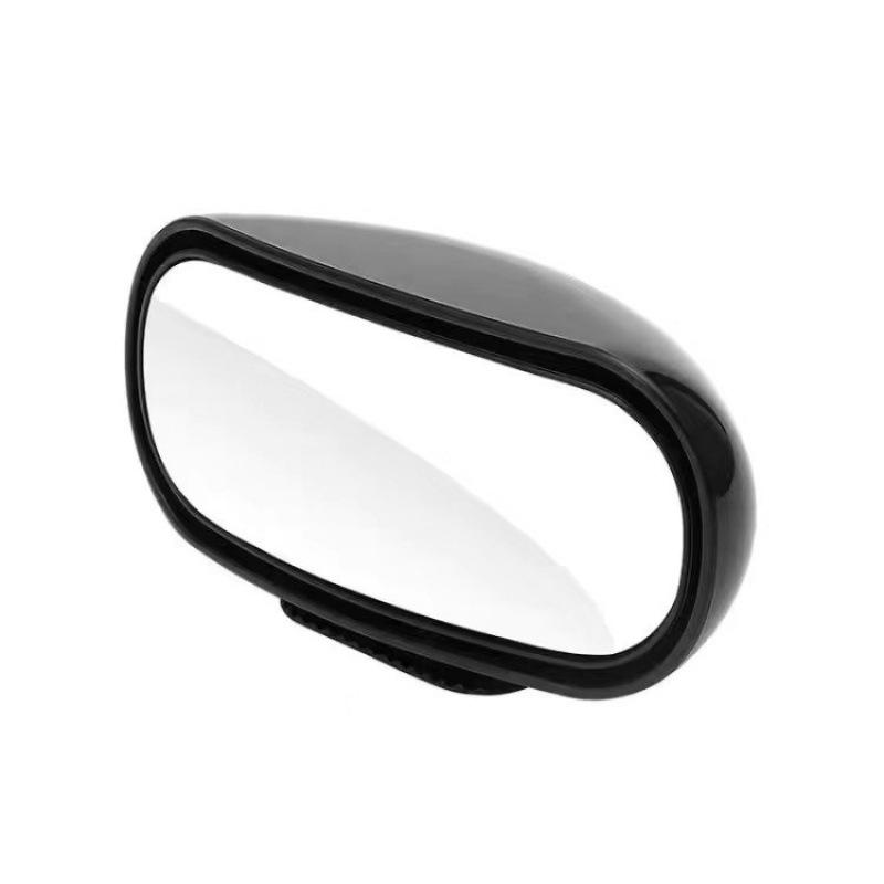 

360° Rotating Wide-Angle Rearview Mirror, HD Blind Spot for All Vehicles - Oval Design, Flat Lens, Left Side Installation