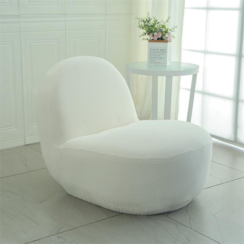 

Белый круглый чехол для дивана Fat Man, чехол для дивана с полной защитой от царапин, чехол для дивана с защитой от кошек, ленивый пылезащитный чехол для дивана 53*60*39cm