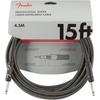Fender Shielded Cable Professional Series Instrument Cable, 15', Gray Tweed