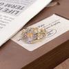 Medieval Personalized Retro Enamel Dripping Oil Inlaid Zir*****Pening Ring Niche Light Luxury High-End Ring Woman
