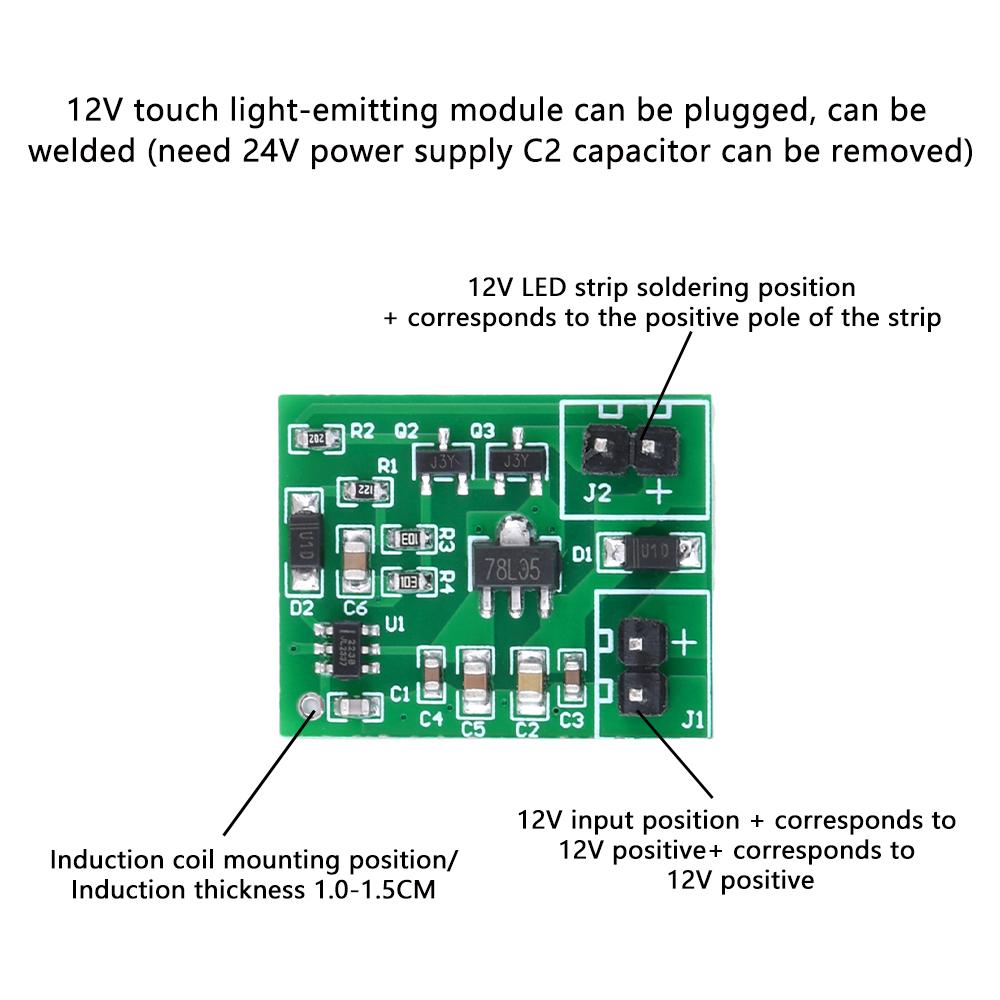 Touch Sensor Led Light Emitting Module Luminous River Table Starry Night Table Induction Table Driver Module