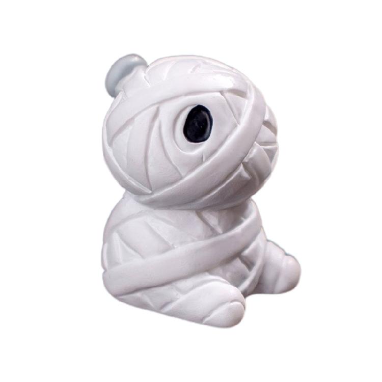 Seasonal Halloween Pumpkin Ghostly Bat Elf Miniature Figurines Resins Statues Ornament for Festival Home Office Accent