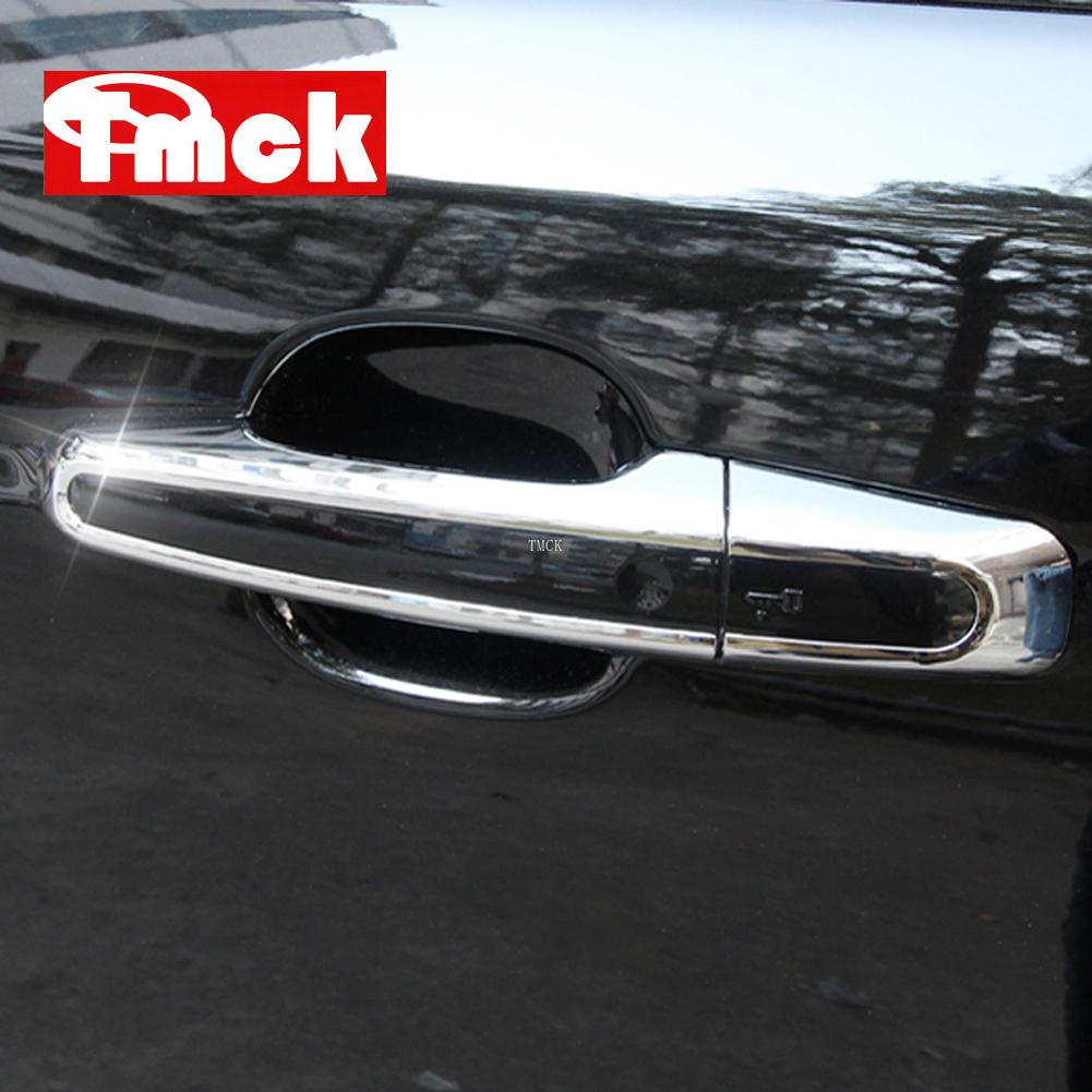 For Jaguar XE X760 XF X260 F-PACE X761 2015 2016 2017 2018 2019 Chrome Bright Silver Car Door Handle Cover Trim Frame Stickers SS3