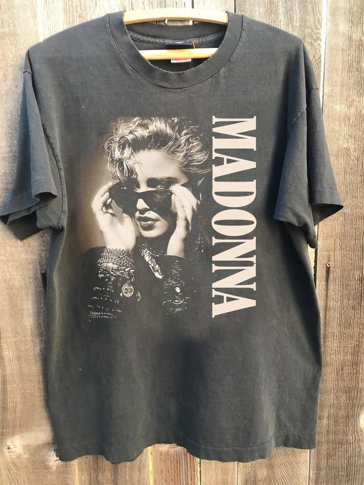 Madonna Shirt Madonna Tour Charcoal T-shirt Unisex S-5XL VN4345 Unisex T-Shirt XL