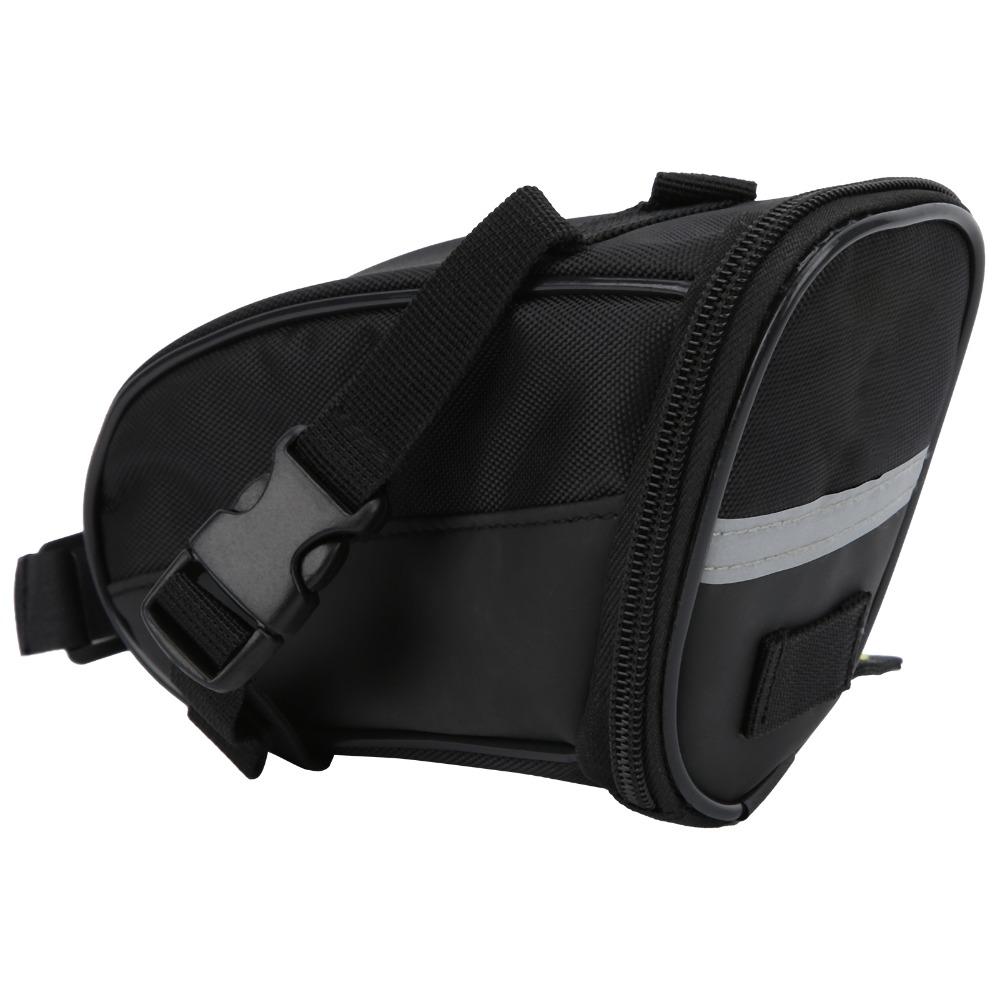 Easy Install Bicycle Tail Bag Leather + 1680D Oxford Cloth Bike Saddle Packs  Long‑distance Riding