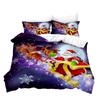 Santa Claus 3D Digital Printing Quilt Set Three-Piece Set