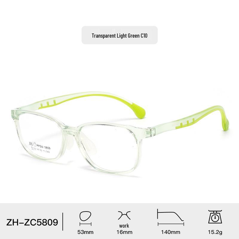 Stylish TR90 Eyeglass Frame for Kids - Lightweight, Comfortable PPSU Frame with Silicone Nose Pads for Students
