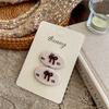 Japan and South Korea Xiaoxiang Style Pattern Oval Bb Clip Temperament Hairpin High-end Girl Broken Hair Headdress Bangs Hair Accessories Hairpin