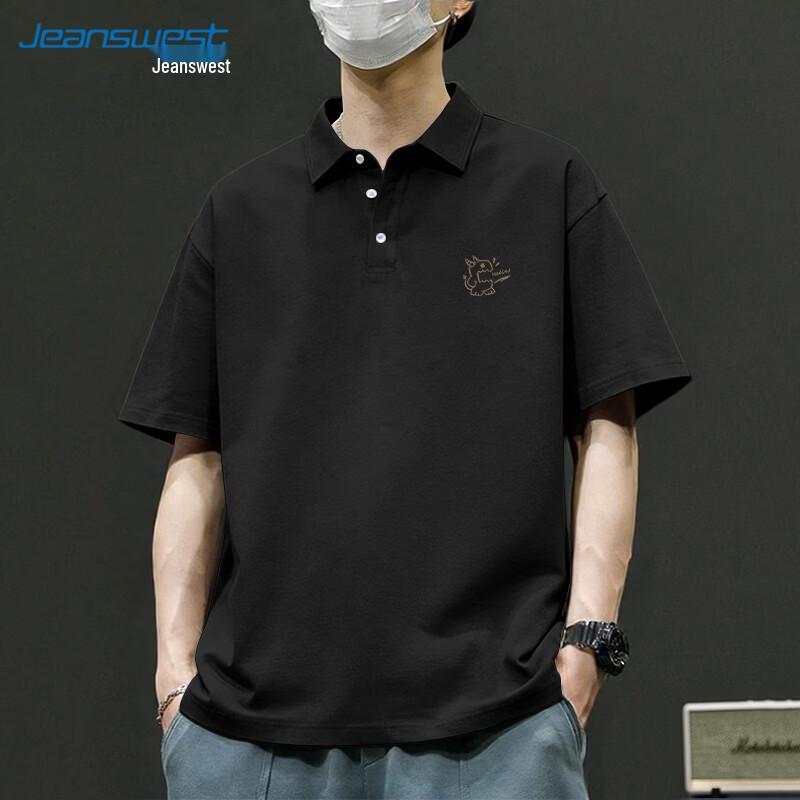 Jeanswest Men's Summer Loose Fit Polo Shirt