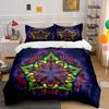 "Mandala Art Decoration Set" Bedding Set with 1 Duvet Cover 2 Pillowcases Single Double King Queen, Gift