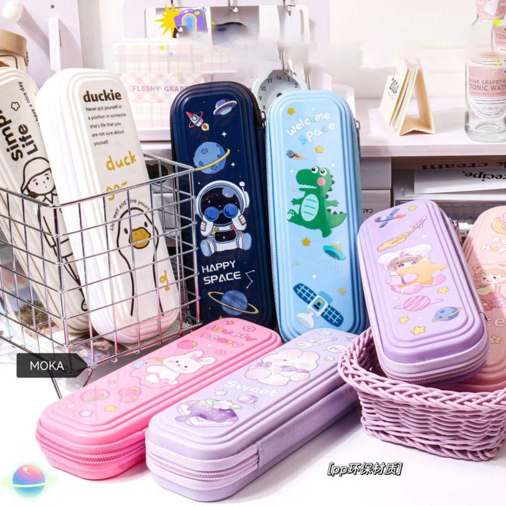 

Cartoon Pattern Pencil Case Large Capacity Storage Box Cute Pen Box Students