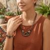 Set di Collane Boho con Cordino Regolabile Cordino Gioielli Tessuti a Mano Outfit Casual