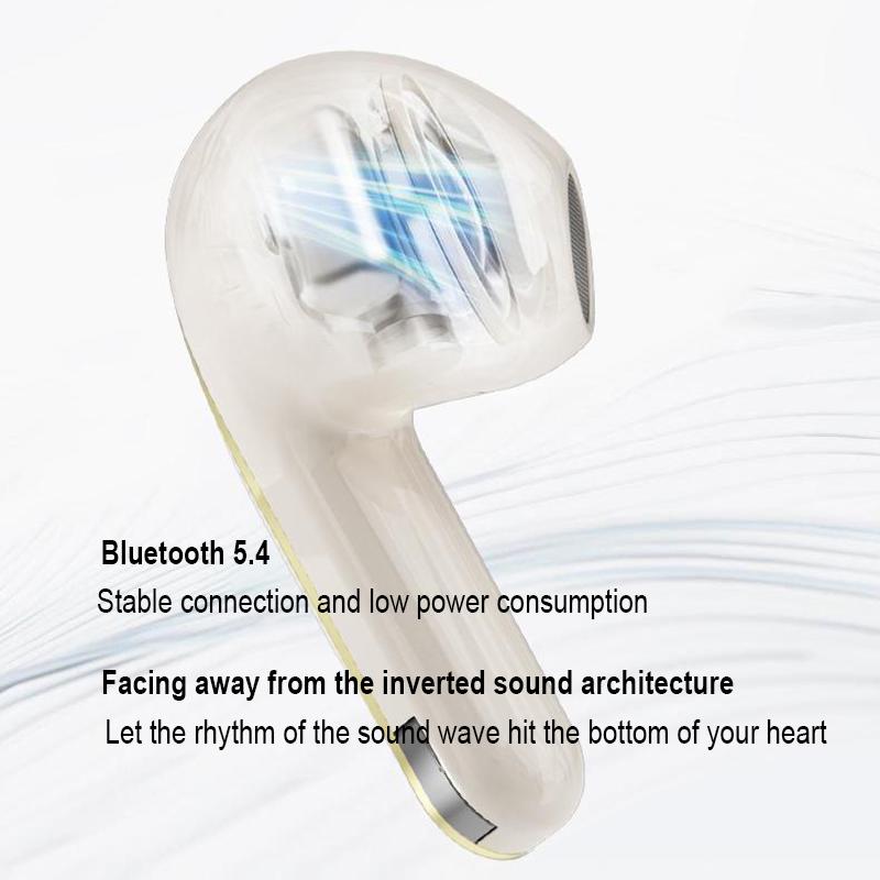 Bluetooth Earphone Wireless Headphone HiFi Stereo Sport Gaming Headsets ENC HD-Calling Noise Reduction Earbuds For