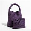 Borsa tote grande capienza per mamma e bambino intrecciata a mano - Borsa morbida e alla moda per le mamme