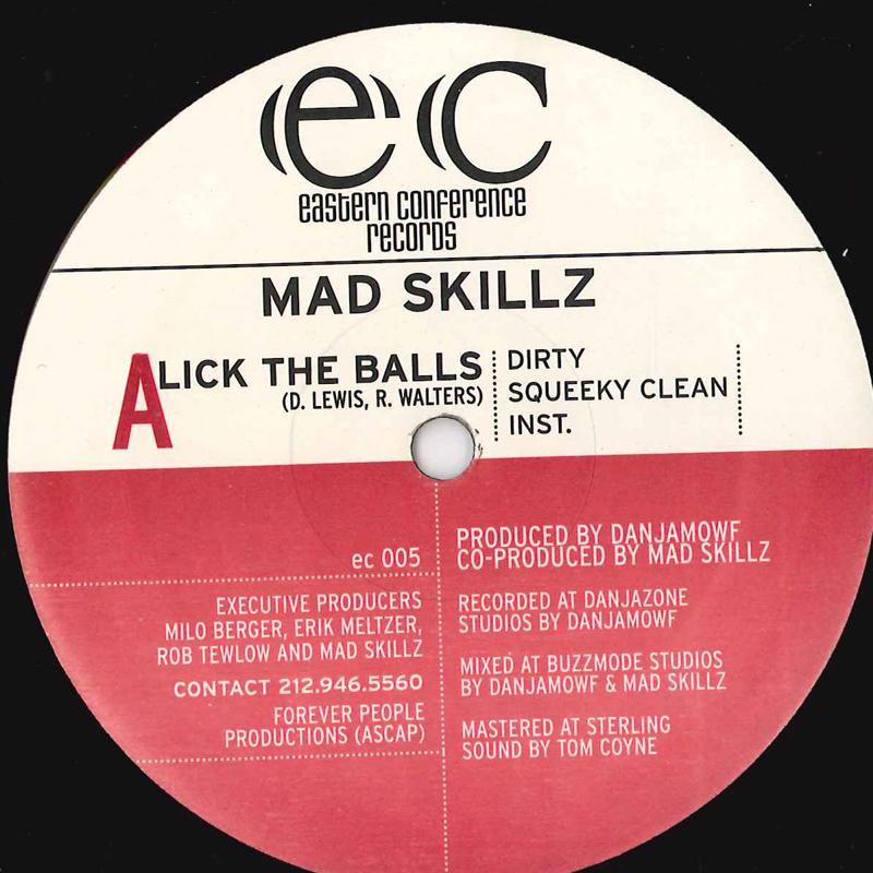 

12inch Record MAD SKILLZ - Lick The Balls / The Conceited Bast EC005 EASTERN CONFERE 1998 US Rap & Hip-Hop/R&B Used