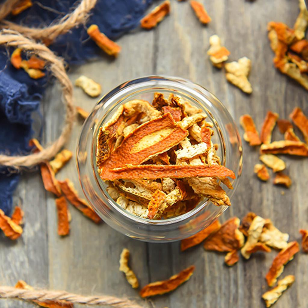 Natural Dried Orange Peel Fruit Tea Herbal Cough Relief Syrup Premium