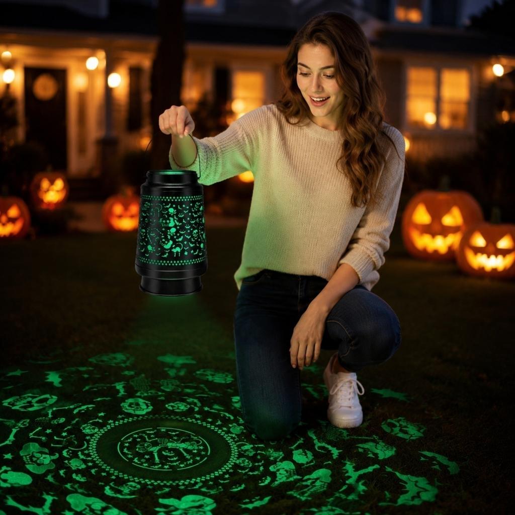 Halloween Pumpkin , Powered Light for Outdoor Garden Decor, and Pumpkin Design