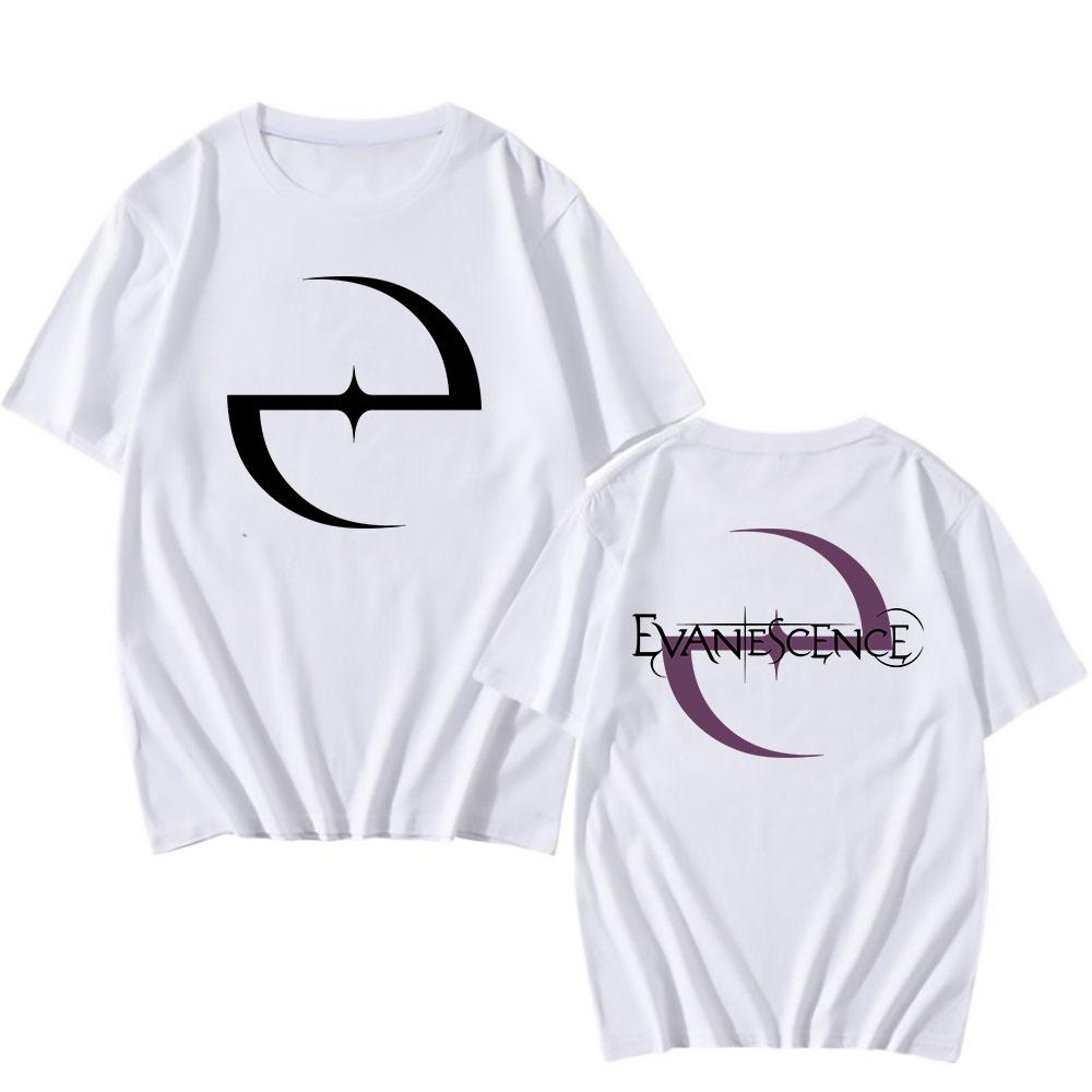EVANESCENCE Amy Face Tee Rock Band Fashion Hip Hop T-shirt Unisex Streetwear Short Sleeve Cotton Men/Women T Shirt Clothing