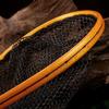 Curved Wood Handle Fishing Landing Net Mesh Design Protects Fishes Compacts Fishing Net For Anglers Stream Fishing