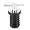 Rubber Boat Drain Plug 3 4in Ergonomic T Handle Excellent Sealing Scupper Plug For Boats Yachts RVs