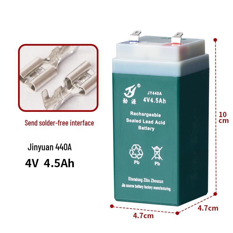 Jinyuan 6V 4.5Ah Universal Battery for Electronic and Platform Scales, 6V Children's Cars.