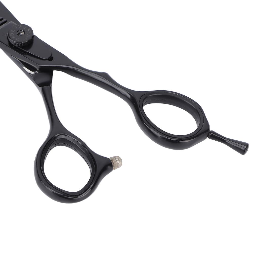 Hair Scissors 5.5 Inches Black Stainless Steel Adjustable Hairdressing Scissors for Hair Thinning ShearsTooth Shears Scissors