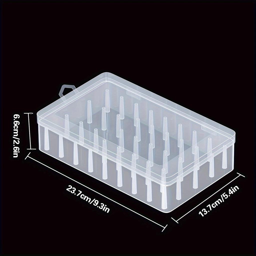 Clear Dustproof Plastic Sewing Box for Household Storage