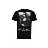 OFF WHITE Nadměrné tričko s grafickým potiskem Monalisa OMAA038S191850051020