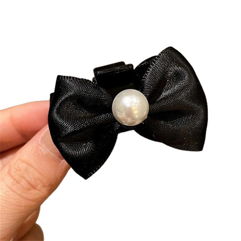 Black Bows Hair Clip For Women Stylish Design Comfortable Lightweight Anti Slip Hair Clip for Daily Party Wear