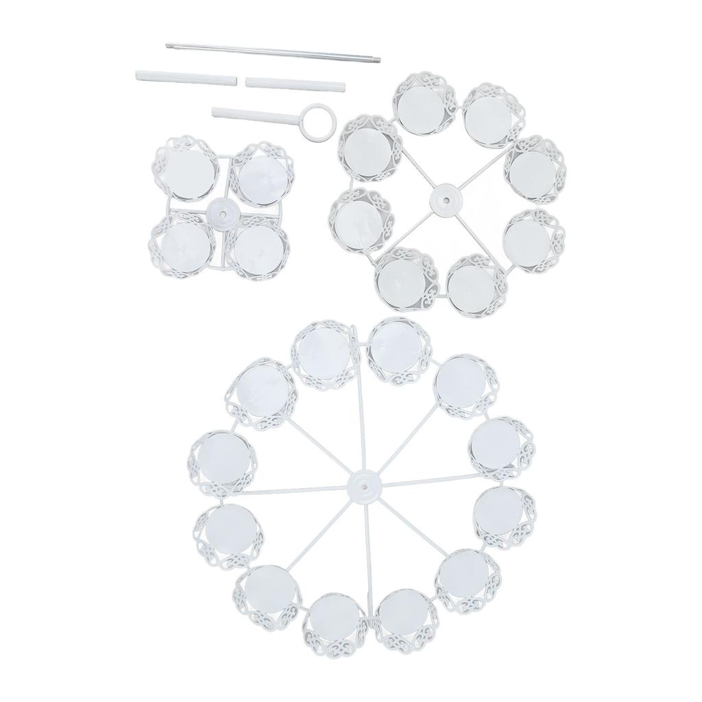 Cupcake Stand for 24 Cupcakes 3 Tier Pastry Serving Display Stand Iron Dessert Carrier Display Holder for Holiday Party