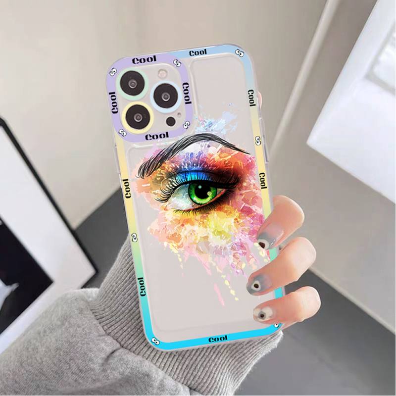 Eyes Art Phone Case for iPhone 11 12 13 Mini Pro Max 14 Pro Max Case shell