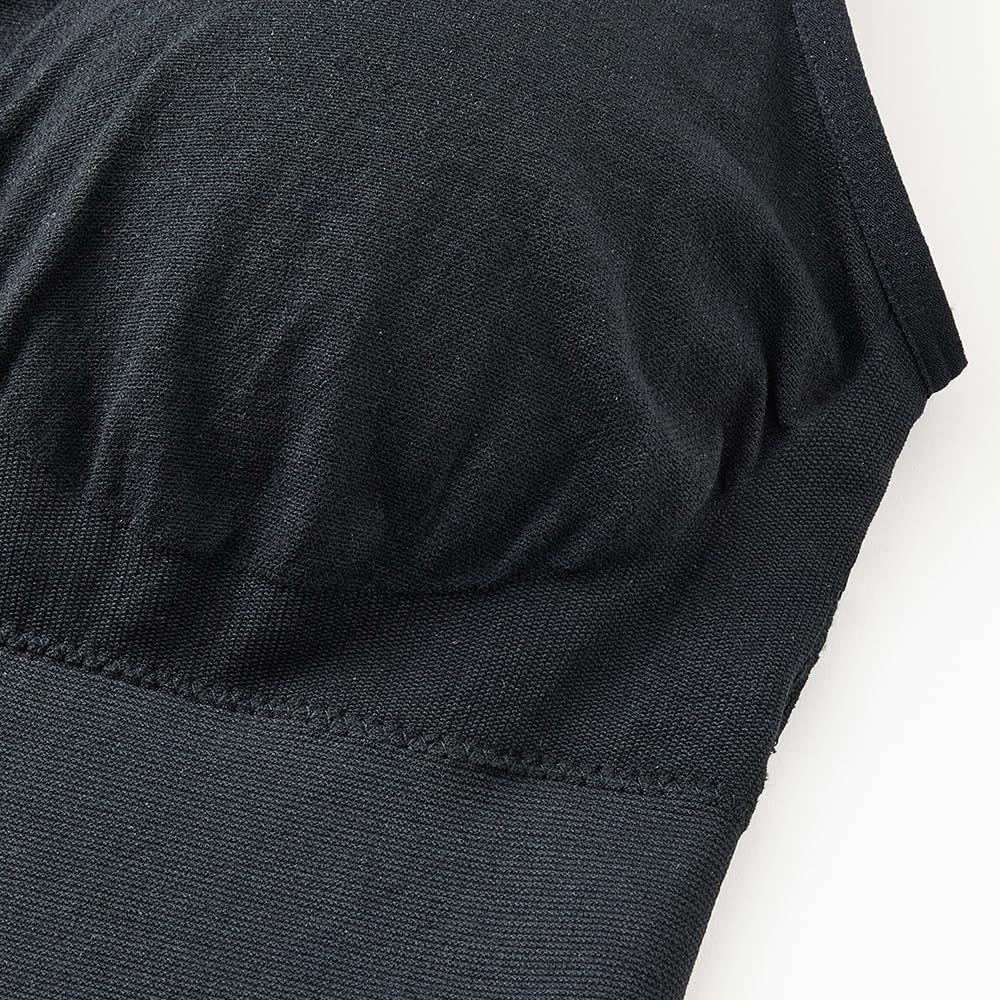 Gunze RIZAP Tank Top Burn More Calories While Partial Insert Size RZ3158 (with Pads) - Walking, Compression, Pads, Women's, Black, L,